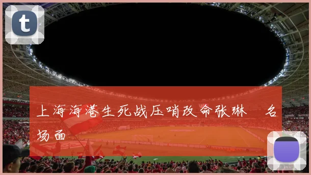 上海海港生死战压哨改命张琳芃名场面